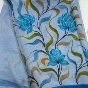 Summer Ease Linen Cotton Saree